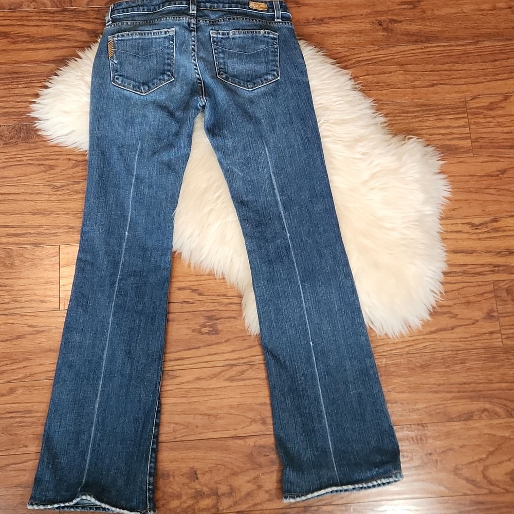 PAIGE Laurel Canyon Flare Medium Wash Jeans - Picture 3 of 7
